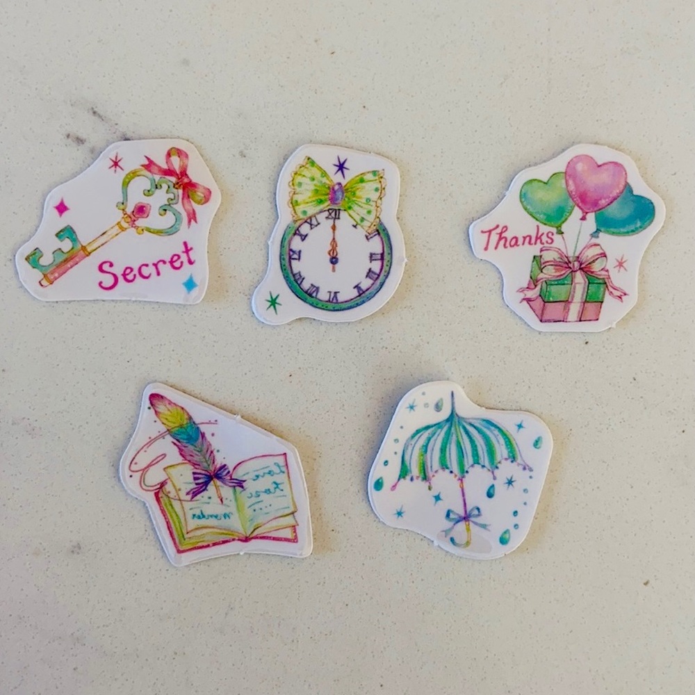 20 Piece Pastel Color Random Sticker Pack - Picture 4 of 4